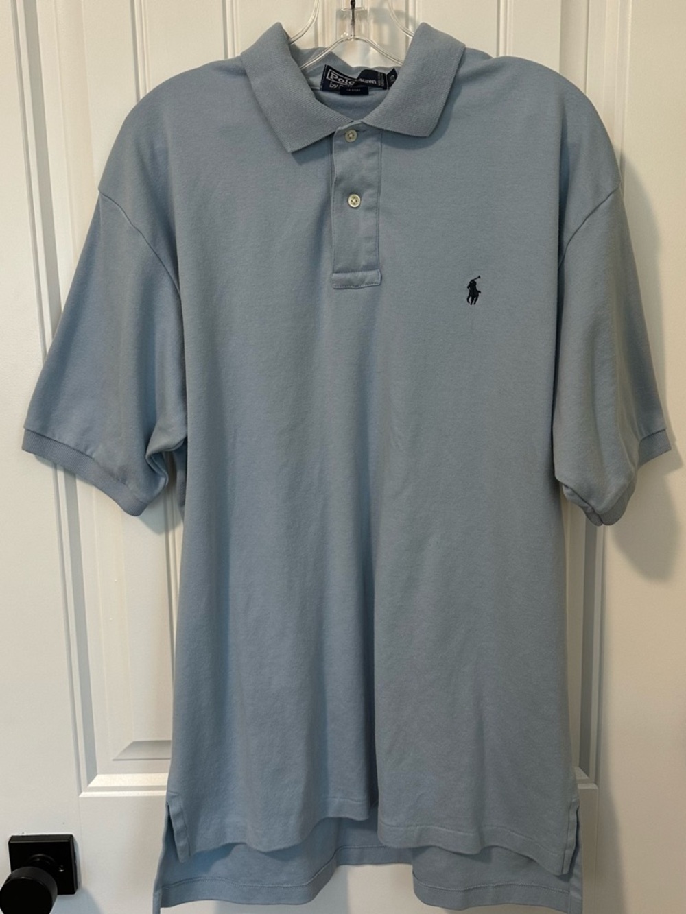Ralph Lauren Light Blue Polo Shirt with Navy Pony